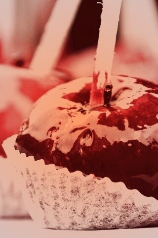 Яблочко в карамели обои