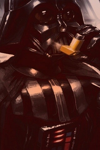 Дарт Вейдер с ингалятором обои