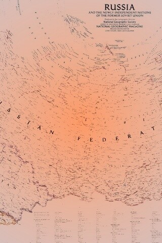 Карта России обои