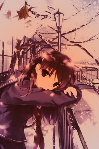 Девушка среди лепестков сакуры обои