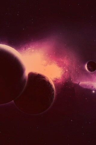 Фиолетовая вселенная обои