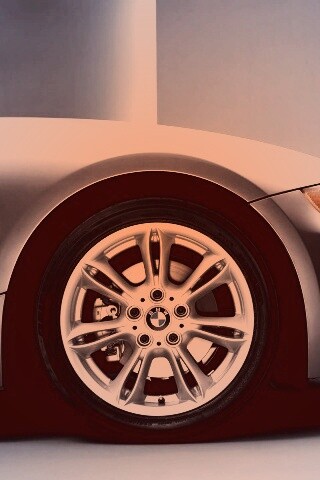 Переднее колесо автомобиля БМВ обои