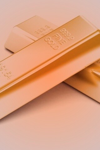 Настоящее золото в слитках обои