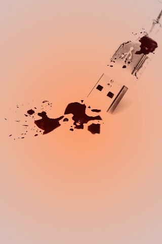 Кровавый usb обои