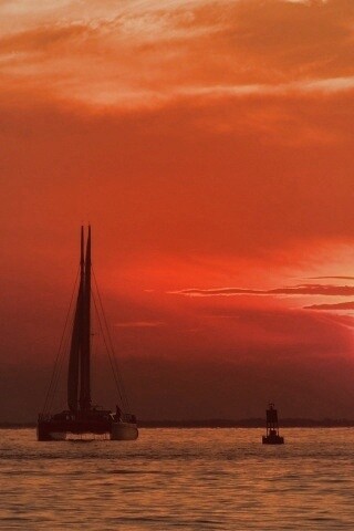 Празднование заката обои