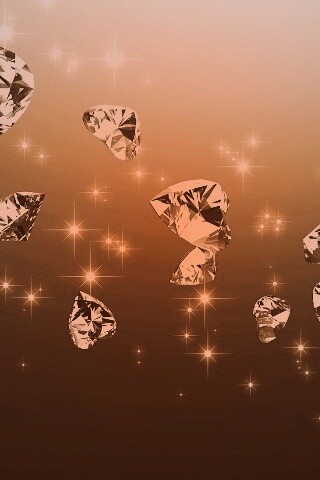 Бриллиантовые сердца обои