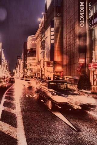 Ночное движение обои