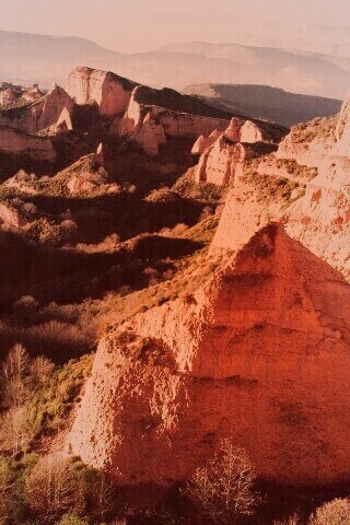 Скалы на рассвете обои