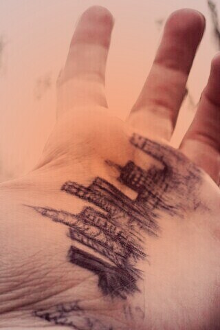 Город на ладони обои