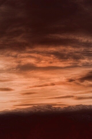 Горный закат обои