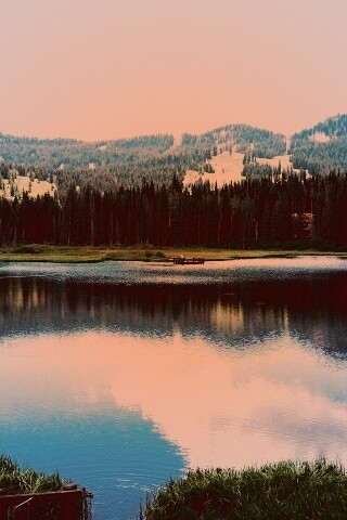 Горное озеро обои