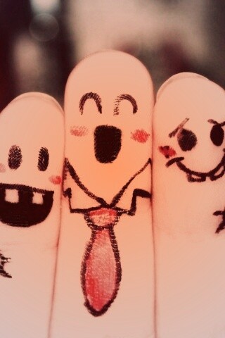 Пальцы-друзья обои