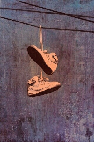 Кросовки на проводе обои