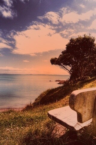 С видом на море обои