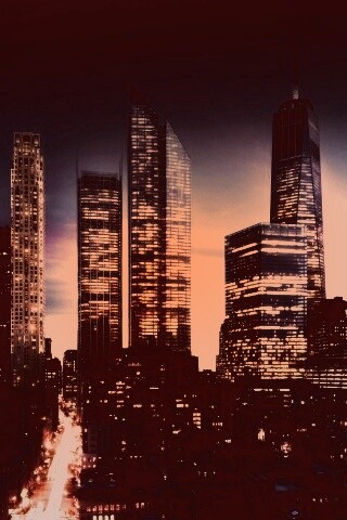 Ночной город обои