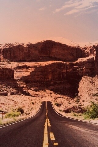 Дорога в горах обои