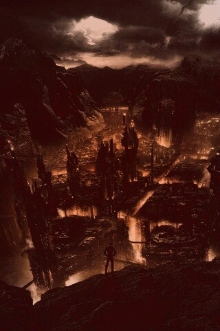 Таинственный город обои