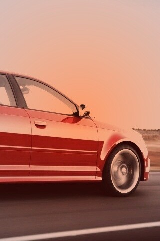 Фотосессия Audi RS3 во время движения обои