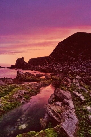 Скалистый берег обои