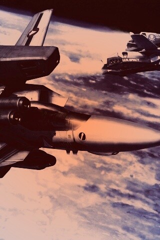 Эскадрилия легких космических истребителей обои