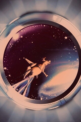 Космическая корова обои