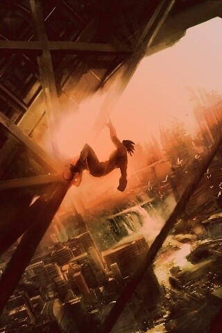 Мутант в постапокалиптическом городе обои