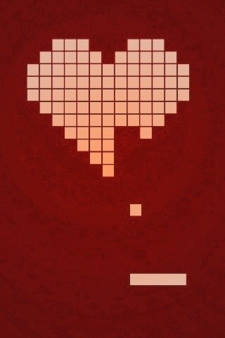 Уровень в виде сердца обои