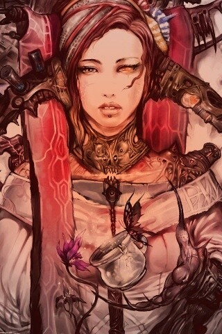 Странная девушка обои