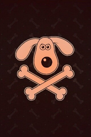 Громит и пересеченные кости обои