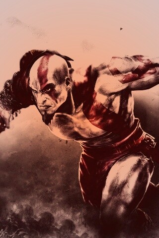 Герой игры God of War обои