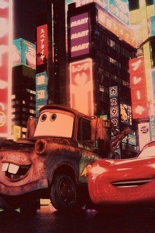 Тачки в большом городе обои