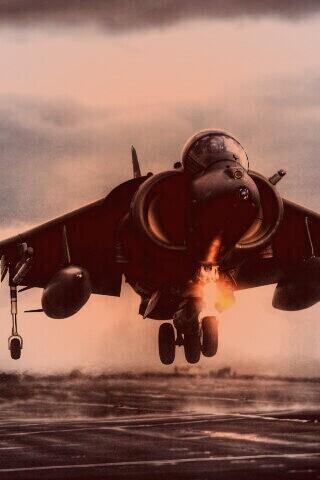 Истребитель на взлете обои