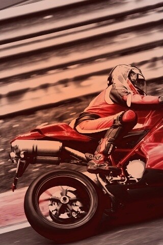 Красный мотоцикл обои