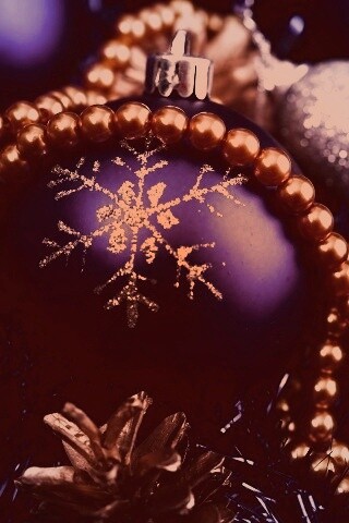 Новогодние украшения для елки обои