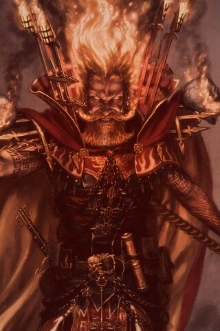 Огненный демон обои