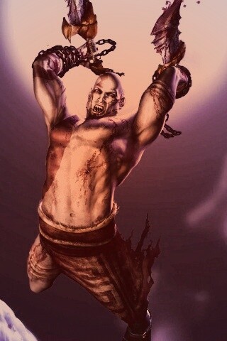 Кратос против монстра обои