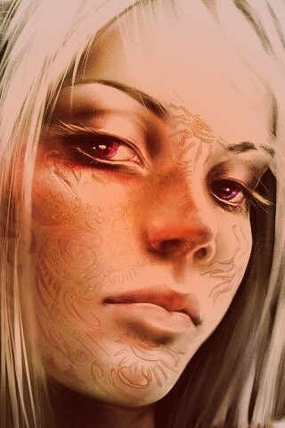 Молодая светлая эльфийка обои