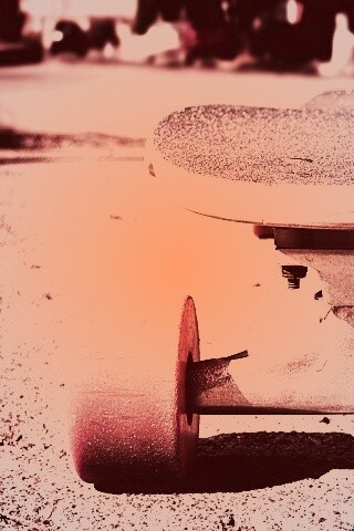 Скейтборд на солнце обои