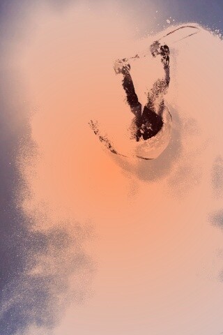 Прыжок на сноуборде обои