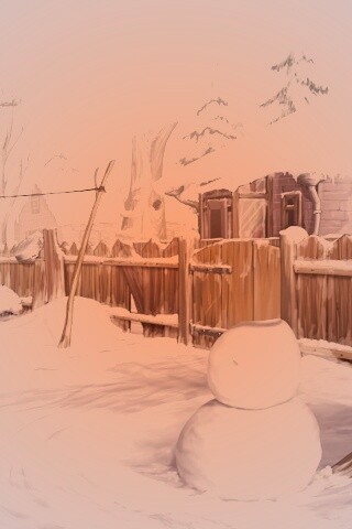 Снеговик обои