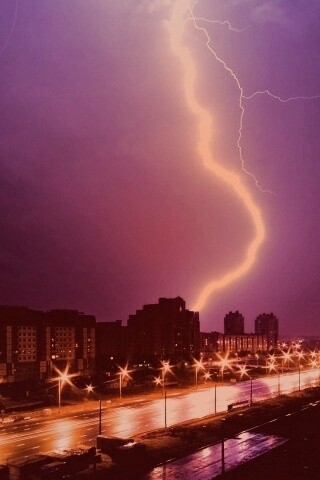 Молния обои