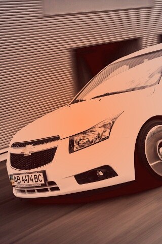 Chevrolet Круз белый седан обои