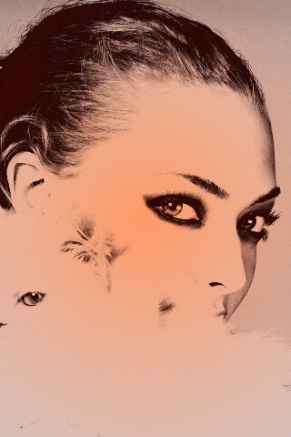 Девушка с кошкой обои