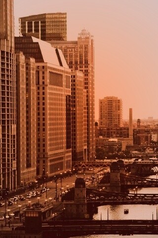 Улицы Чикаго обои