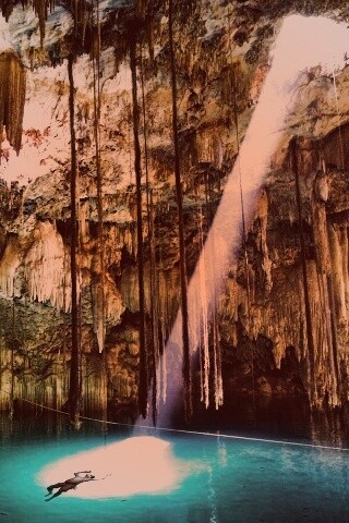 Пещера сталактитов обои