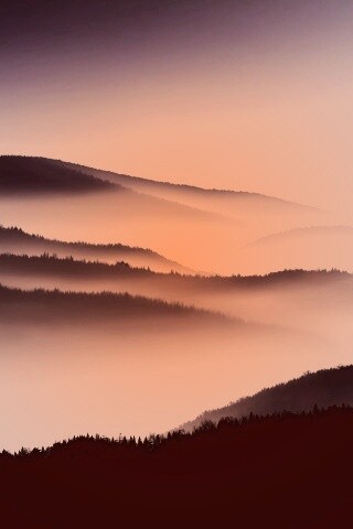 Туманные горы обои