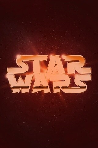 Золотой логотип Star Wars обои