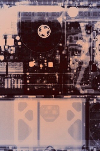 Рентгеновский снимок ноутбука обои