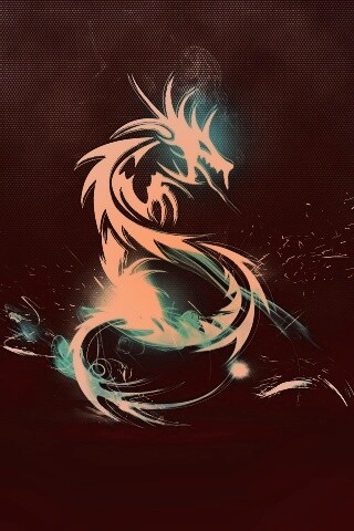 Световой дракон обои