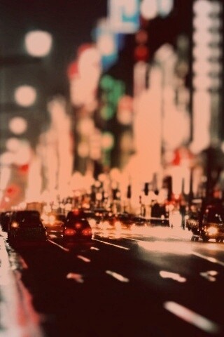 Игрушечный город огней обои